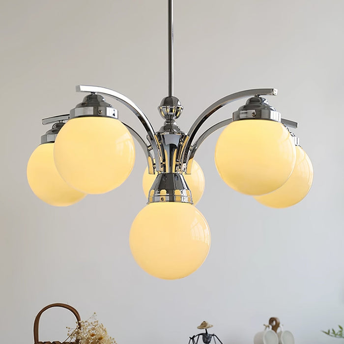 Retro Salamanca Round Glass Chandelier