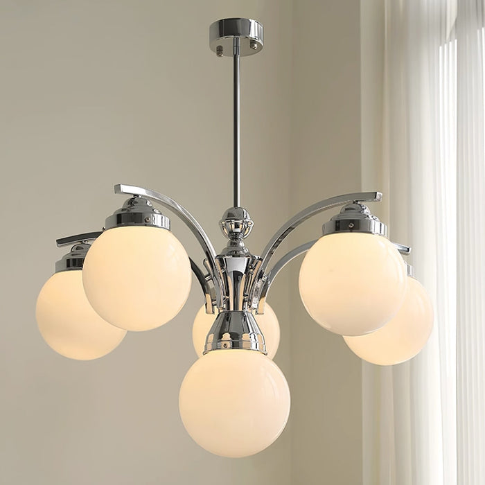 Retro Salamanca Round Glass Chandelier