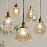 Scandinavian and Retro Crystal Glass Pendant Lamp