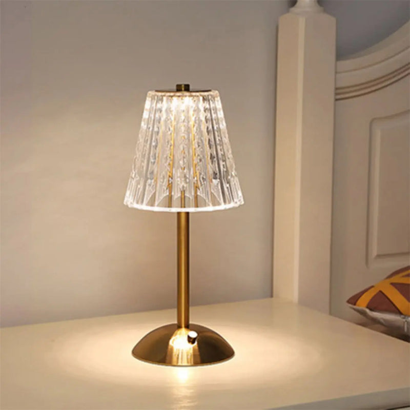 Aurora CrystalTouch – Classic Crystal LED Touch Table Lamp