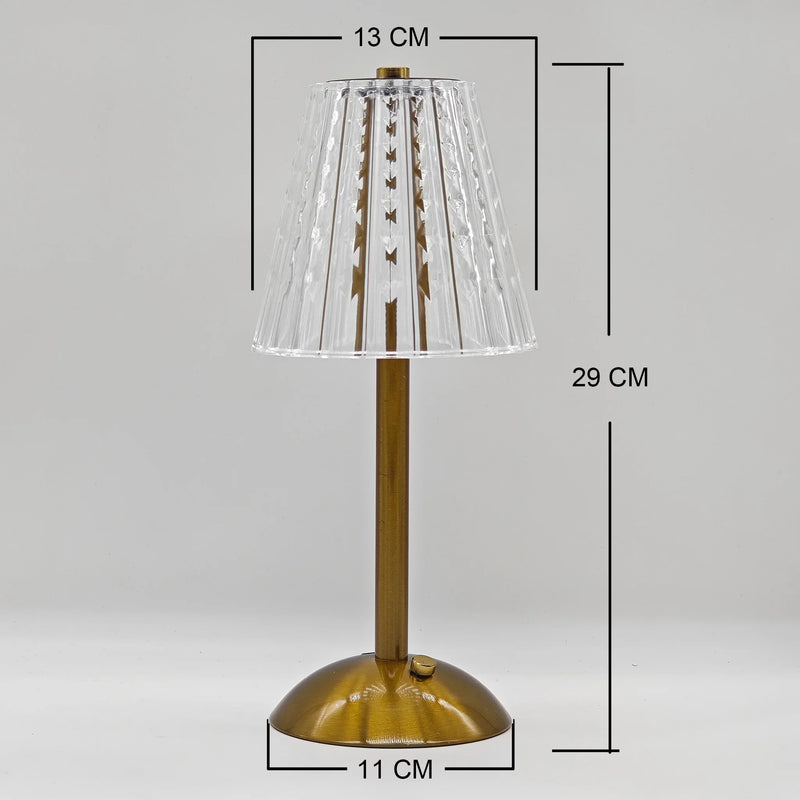 Aurora CrystalTouch – Classic Crystal LED Touch Table Lamp