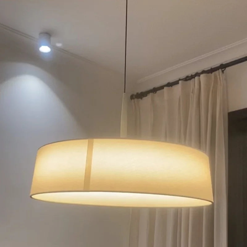 CircoLuce: Modern Minimalist LED Fabric Pendant Light