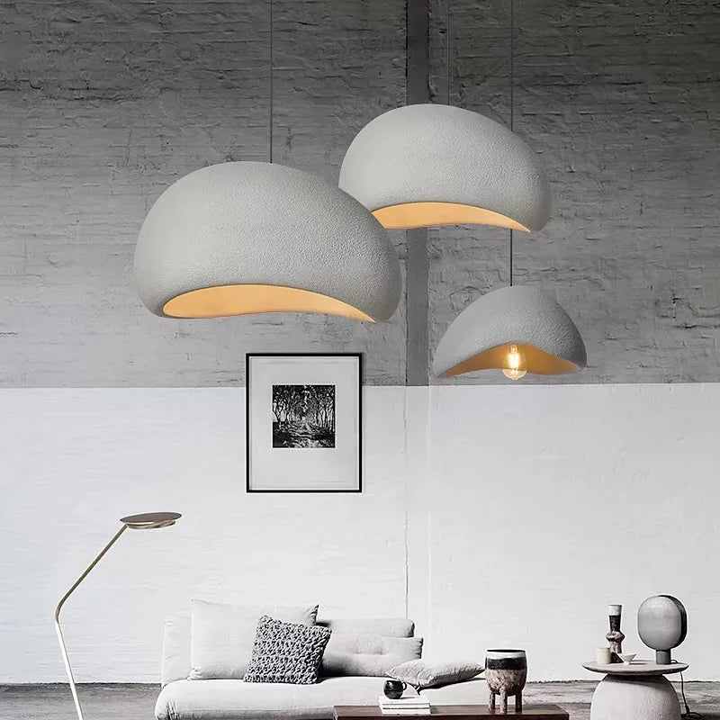 WabiGlow – Nordic Wabi Sabi LED Pendant Light for Modern Living Rooms, Bedrooms & Dining Areas