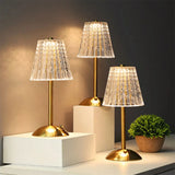 Aurora CrystalTouch – Classic Crystal LED Touch Table Lamp