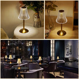 Aurora CrystalTouch – Classic Crystal LED Touch Table Lamp