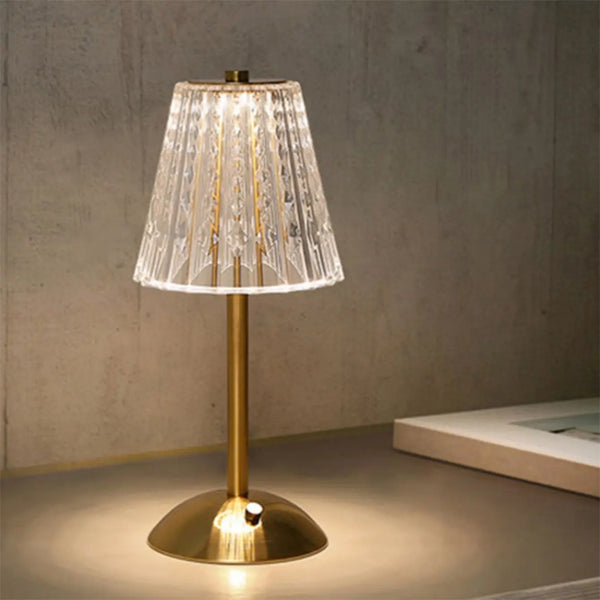 Aurora CrystalTouch – Classic Crystal LED Touch Table Lamp