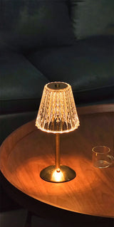 Aurora CrystalTouch – Classic Crystal LED Touch Table Lamp