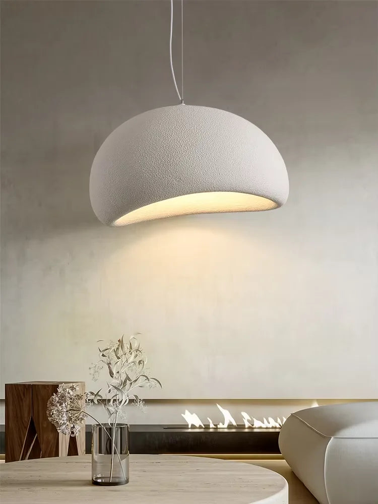WabiGlow – Nordic Wabi Sabi LED Pendant Light for Modern Living Rooms, Bedrooms & Dining Areas
