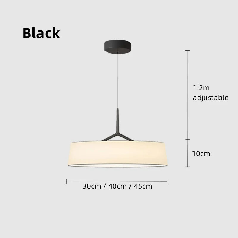 CircoLuce: Modern Minimalist LED Fabric Pendant Light