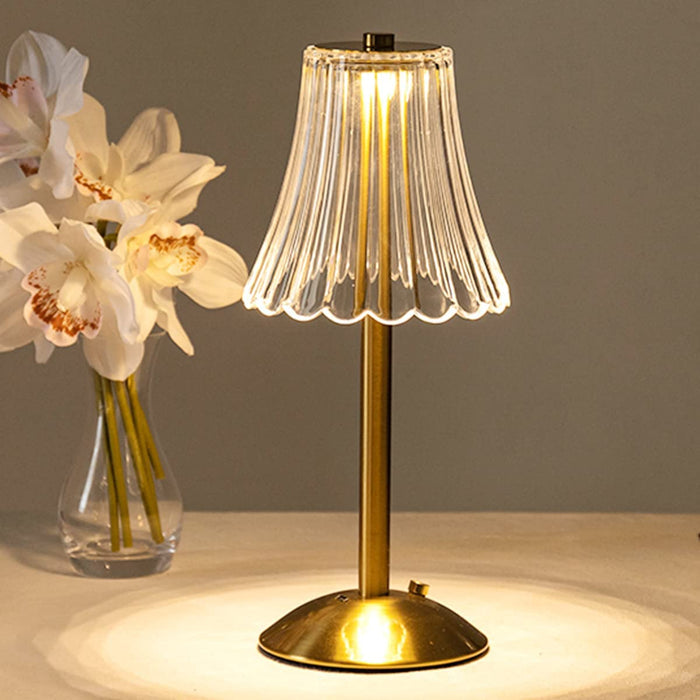 Classic Gold Crystal Table Lamp