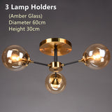 Rotor Copper Ceiling Lamp For Living Room