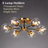 Rotor Copper Ceiling Lamp For Living Room