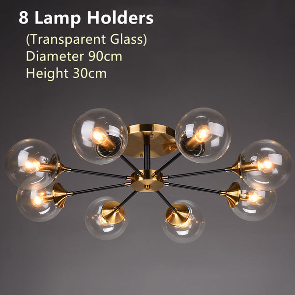 Rotor Copper Ceiling Lamp For Living Room