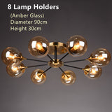 Rotor Copper Ceiling Lamp For Living Room