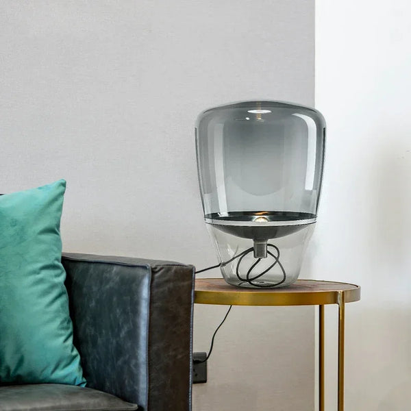 AuroraGlow – Nordic Designer Glass LED Table Lamp