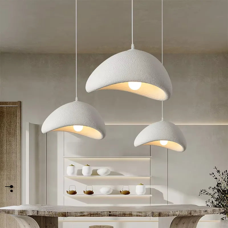 WabiGlow – Nordic Wabi Sabi LED Pendant Light for Modern Living Rooms, Bedrooms & Dining Areas