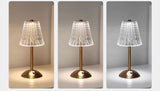 Aurora CrystalTouch – Classic Crystal LED Touch Table Lamp