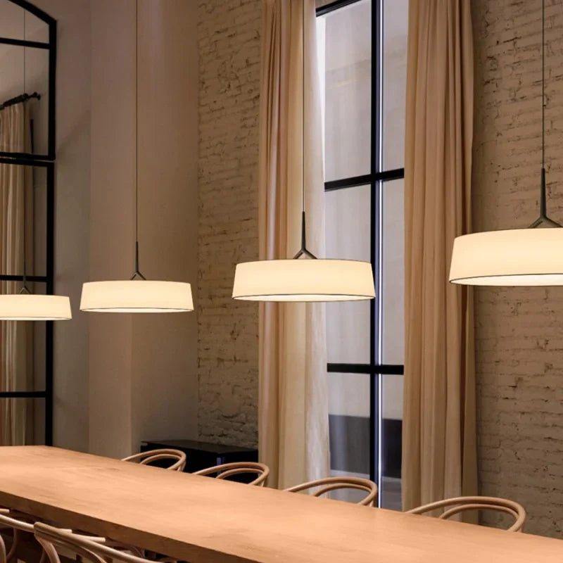 CircoLuce: Modern Minimalist LED Fabric Pendant Light