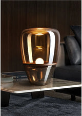 AuroraGlow – Nordic Designer Glass LED Table Lamp