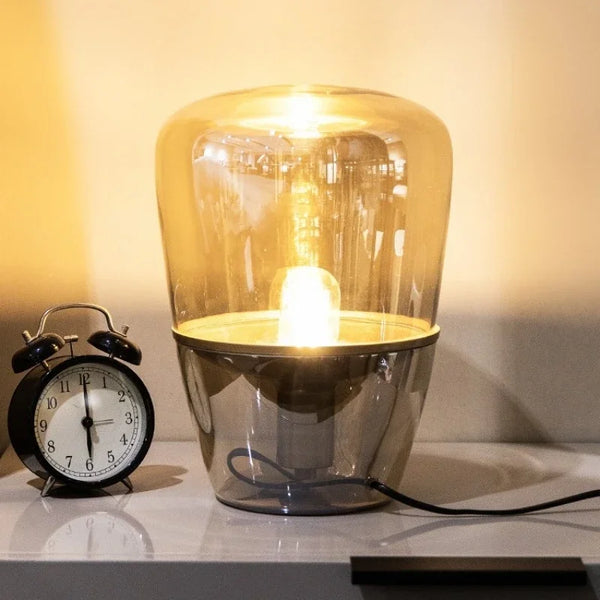 AuroraGlow – Nordic Designer Glass LED Table Lamp