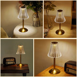 Aurora CrystalTouch – Classic Crystal LED Touch Table Lamp