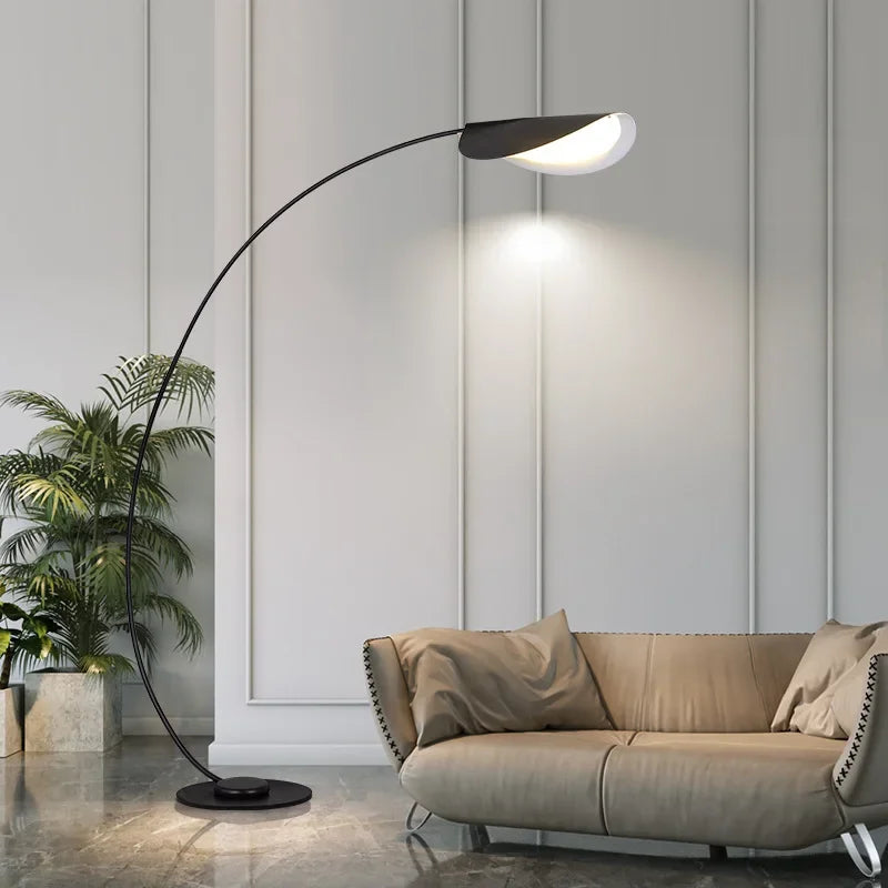 LumiArc Modern Parabolic LED Floor Lamp