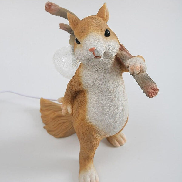 Atmospheric Squirrel Table Lamp