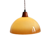 Retro Amber Glass Farm Pendant Lamp