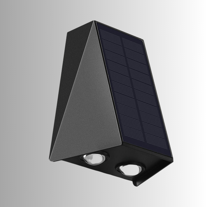 Solar-powered LED wall lamp