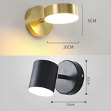 Scandinavian Copper LED Wall Lamps