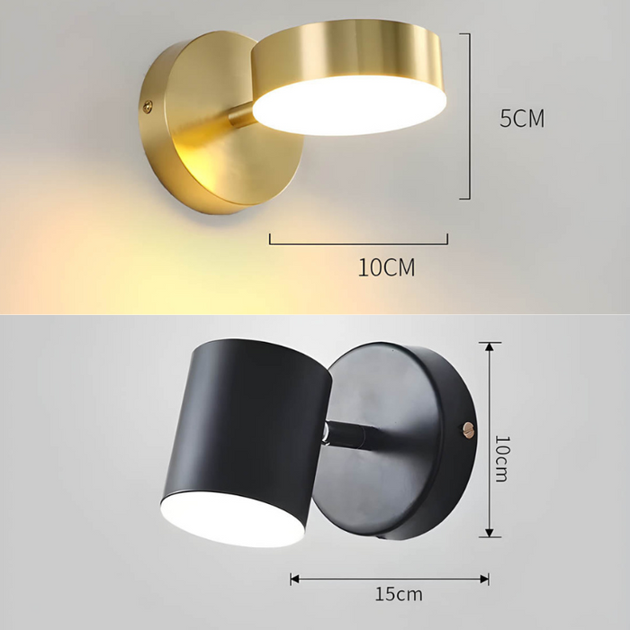 Nordic Copper LED Wall Lights