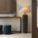 Weathered Wooden Floor Lamp