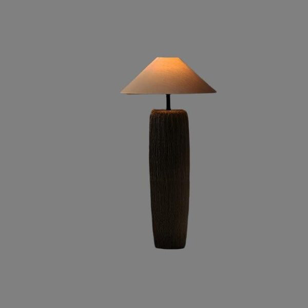 Weathered Wooden Floor Lamp
