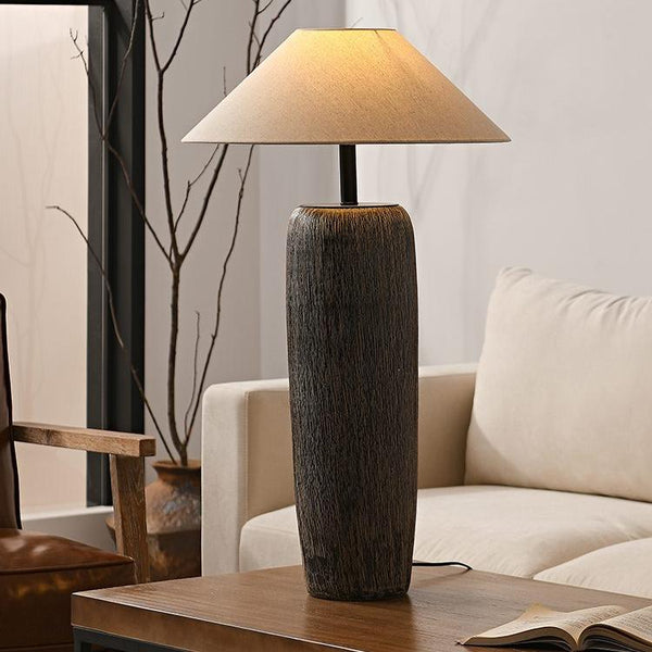 Weathered Wooden Floor Lamp