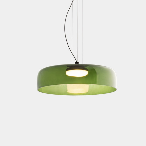 Modern Pendant Lamp Of Norwegian Glass