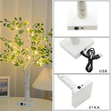 Christmas Green Leaves Led Tree Lights