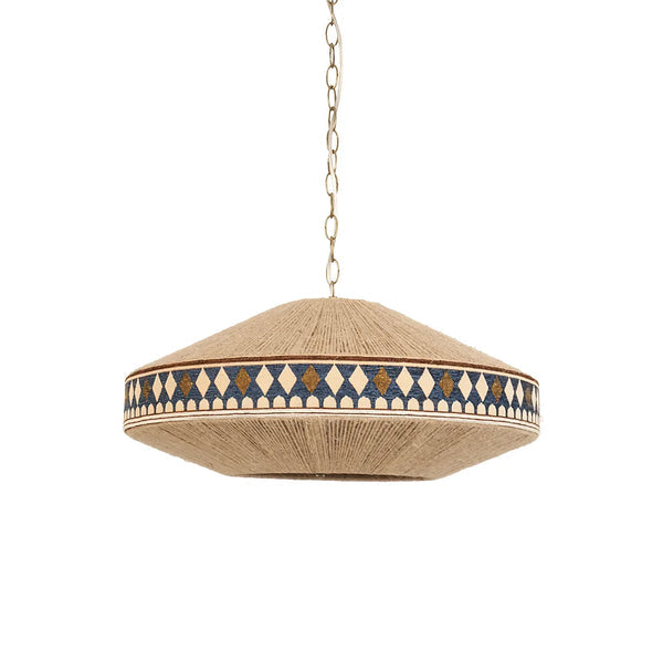 Woven Bohemian Fringe Pendant Lamp