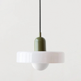 Bauhaus Pendant Lamp Made of Colored Glass