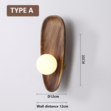 Natural Wooden Wall Lamp Suitable For Any Room