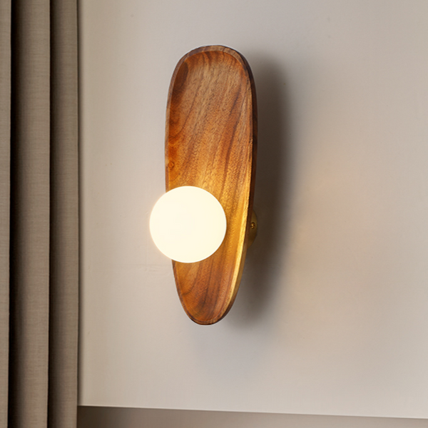 Natural Wooden Wall Lamp Suitable For Any Room