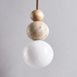 Modern Travertine Pendant Lamp In Simple Style