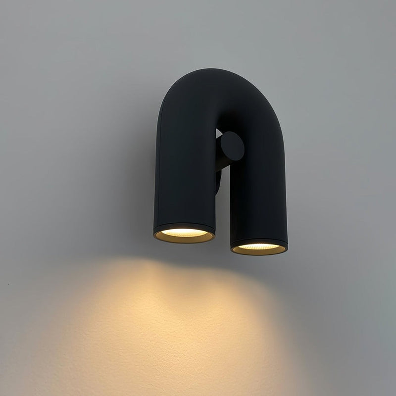Playful U-Shaped Circus Wall Lamp