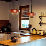 Modern Pendant Lamp Of Norwegian Glass