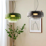 Modern Pendant Lamp Of Norwegian Glass