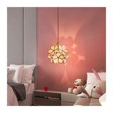 Glass Pendant Lamp in the Shape of a Flower