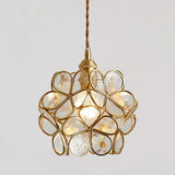 Glass Pendant Lamp in the Shape of a Flower