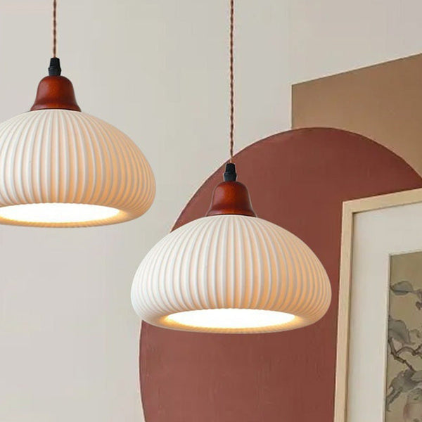 Ceramic White Pendant Lamp For The Living Room