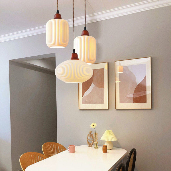 Ceramic White Pendant Lamp For The Living Room