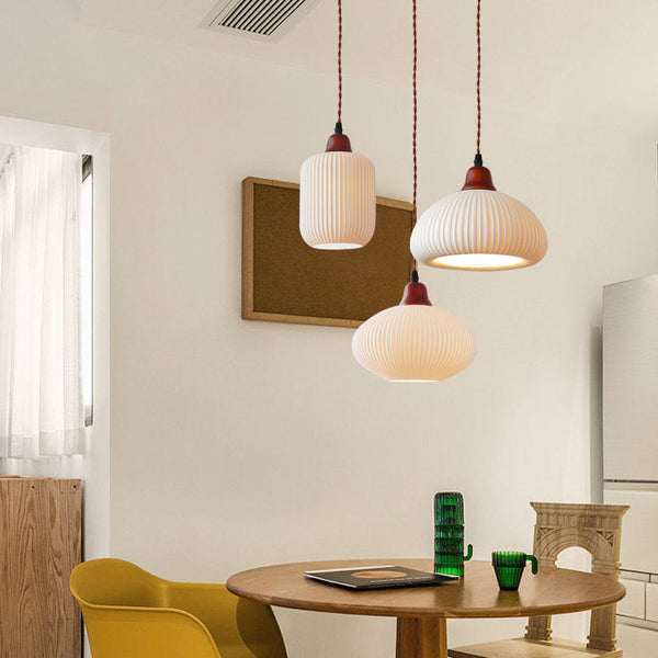 Ceramic White Pendant Lamp For The Living Room