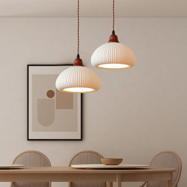 Ceramic White Pendant Lamp For The Living Room